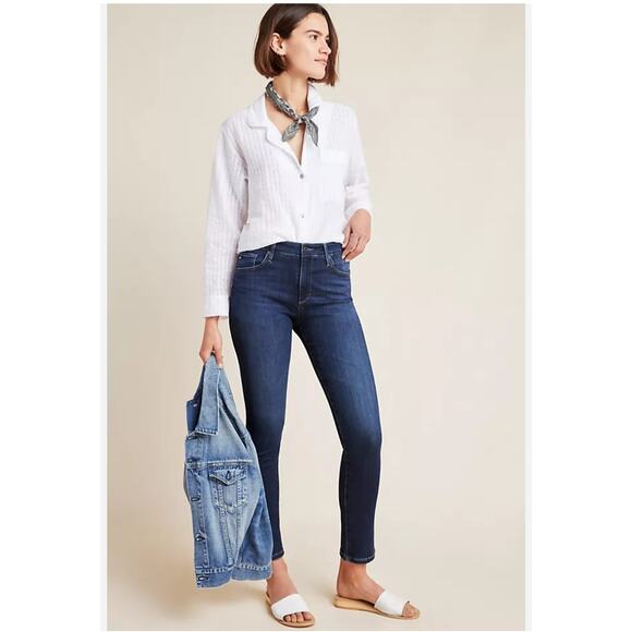 Ag Adriano Goldschmied Denim - AG Adriano for Antropologie the stevie high rise slim straight ankle size 29